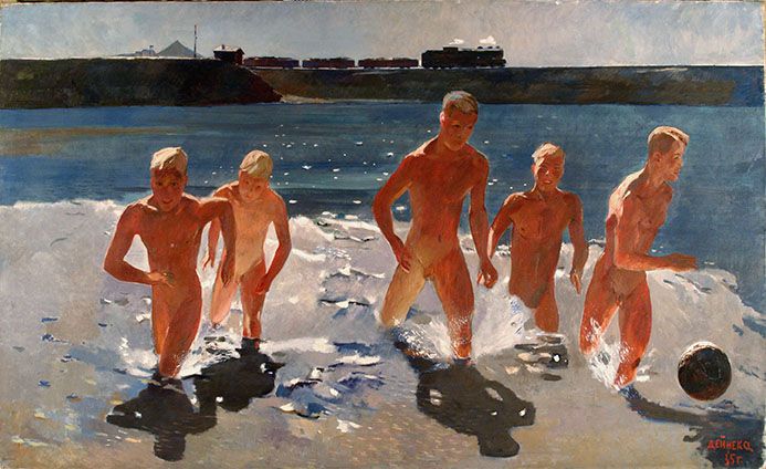 Donbass, la pause déjeuner, 1935