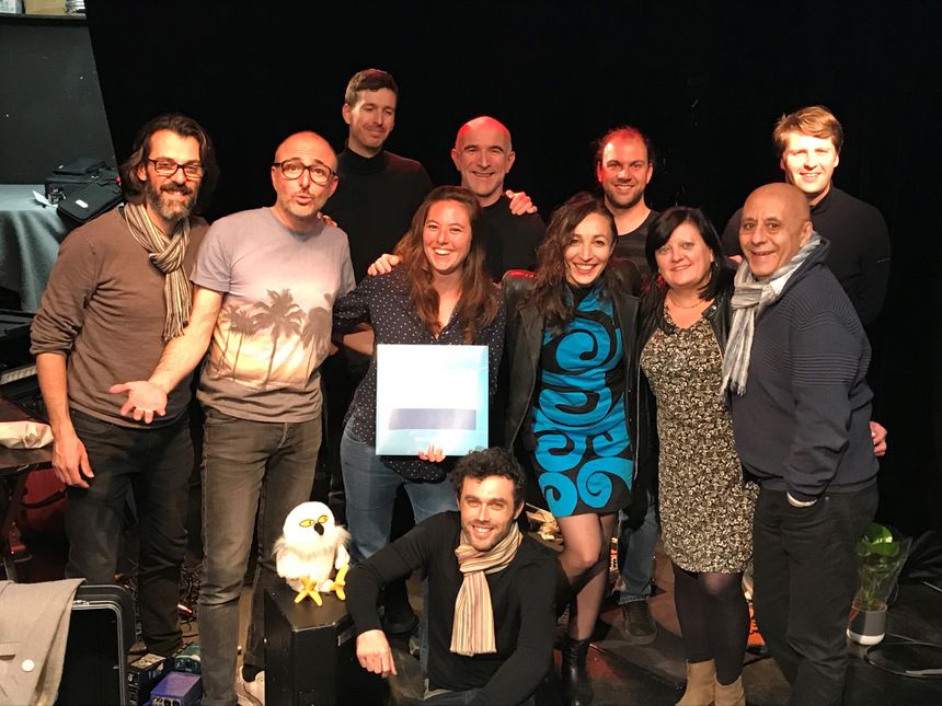 La belle équipe de l'Aïolive aux côtés de Mélanie Masson !