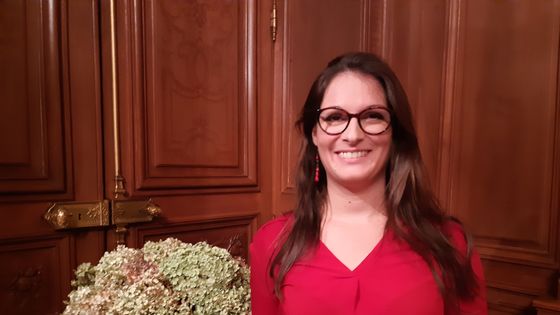 Amandine Renaud de passage à Paris pour recevoir son prix Terre de femmes ©Radio France - Emmanuel Moreau