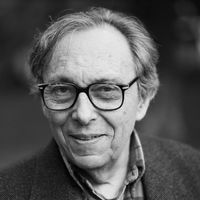 Jean Starobinski devant l'université de Genève, septembre 2004