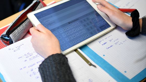 Une classe numérique, 28 novembre 2018, Berlin, Neustrelitz ©Getty - Britta Pedersen/picture alliance
