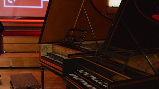 Deux clavecins sur le studio 106, pour France Musique. ©Radio France - Hélène Béraud