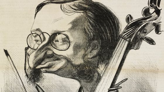 "Caricature de Jacques Offenbach", Illustration de Nadar & Edouard Riou. Journal pour rire, Journal Amusant, No 155, 18/12/1858 ©Getty - DEA / BIBLIOTECA AMBROSIANA