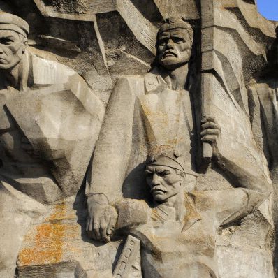 Monument aux héros ayant participé à la bataille de la carrière d'Adzhimushkay en 1942 pendant l'occupation de la Crimée par l'Allemagne nazie (Kertch, Ukraine)