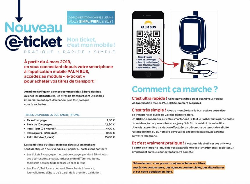 Le eticket de bus arrive à Cannes grâce à Instant System