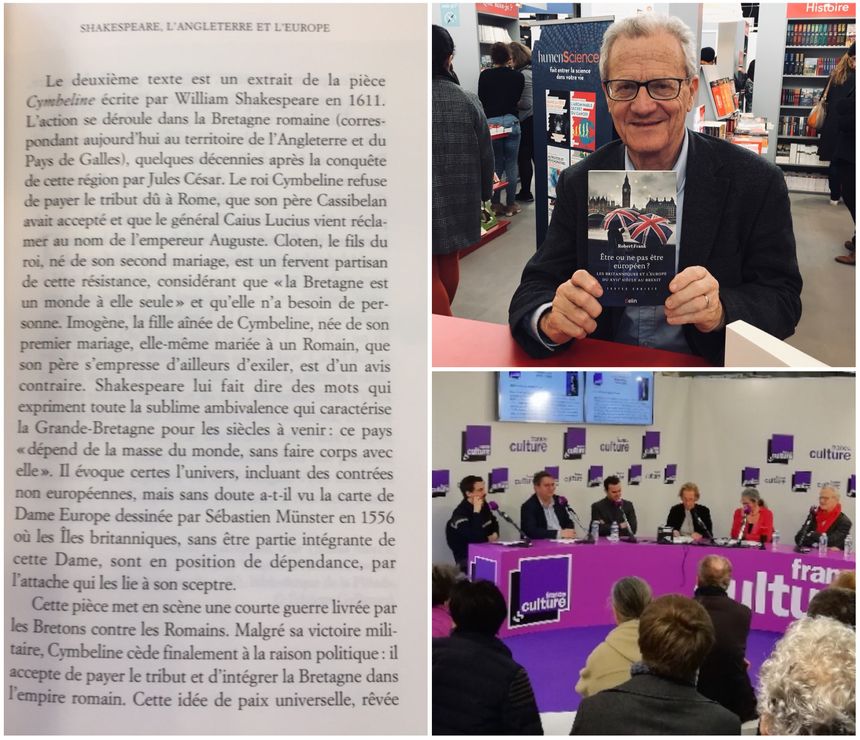 Portrait et extrait du livre de R. Frank "Etre ou ne pas être européen" (Belin) ; direct au Salon du Livre, H. Rodd E. Chol, V. Pertusot,C. Ockrent, F. Faucher et R. Frank