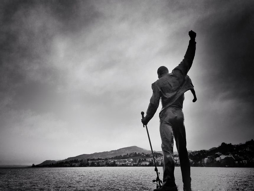 La statue de Freddie Mercury à Montreux