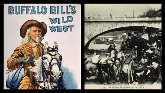 Affiche du Buffalo Bills Wild West et Buffalo Bill et les Indiens sur la Seine ©Getty - Al Fenn