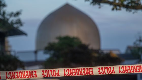 La mosquée Dean, l’un des deux lieux de prières musulmans attaqués par le suprémaciste blanc Brenton Tarrant, faisant 50 morts. ©AFP - Marty MELVILLE / AFP