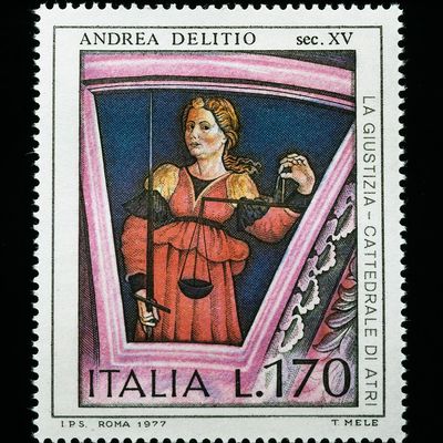 Andrea Delitio (circa 1420-1495), Allégorie de la Justice