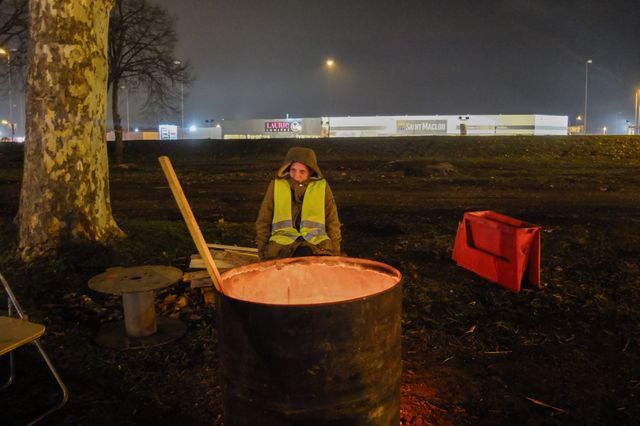 Gilets Jaunes, ZAC d'Augny, mars 2019.