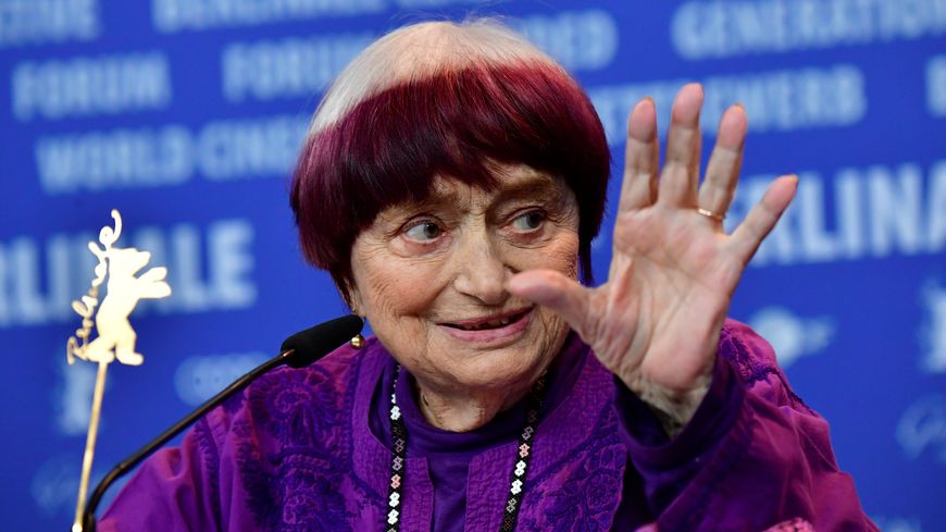 Agnès Varda prend la parole lors d'une conférence de presse sur le film "Varda par Agnès" lors de la 69ème Berlinale