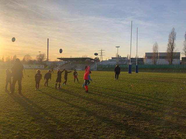 Entrainement de l'école de rugby de Cergy-Pontoise