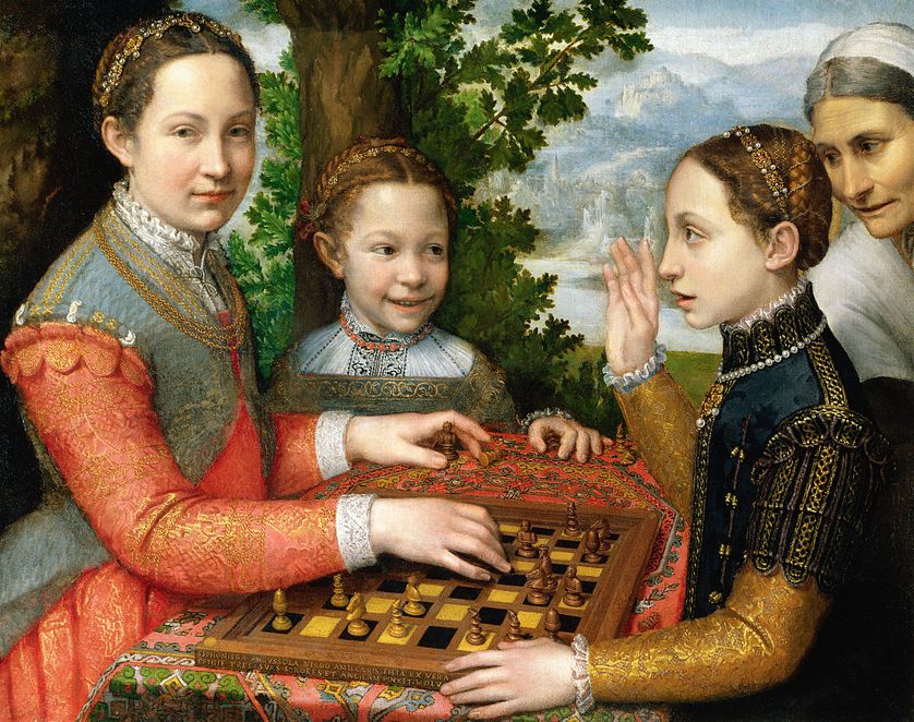 Sofonisba Anguissola (1532-1625), La partie d'échecs, 1555 (musée national de Poznań)