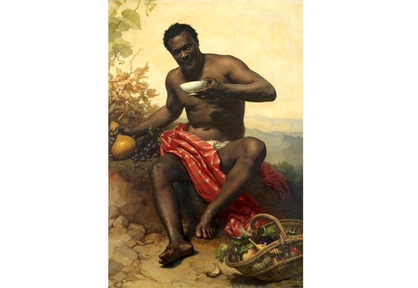 "Joseph, le nègre", peint par Adolphe Brune durant la seconde moitié du XIXe siècle