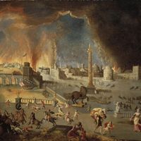 Jean Maublanc (1582-1628), La prise de Troie (Musée des Beaux-Arts de Besançon)