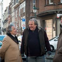 Christian Clavier, Gérard Depardieu et le réalisateur Bertrand Blier, sur le tournage de "Convoi Exceptionnel" !
