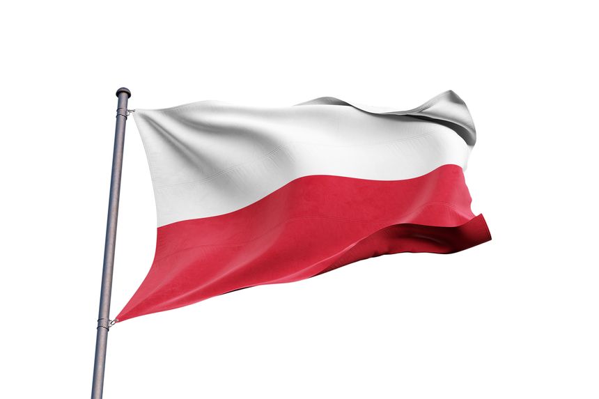 Le drapeau de Pologne