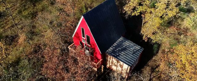 La cabane nordique du couple franco-norvégien dans la Drôme.