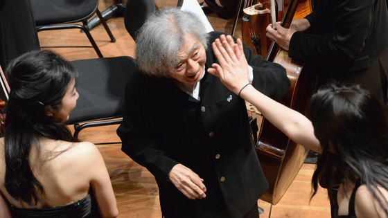 GENEVA, SWITZERLAND - JUNE 28: (CHINA OUT, SOUTH KOREA OUT) Conductor Seiji Ozawa is seen during a concert of the Seiji Ozawa International Academy Switzerland on June 28, 2014 in Geneva, Switzerland ©Getty - The Asahi Shimbun