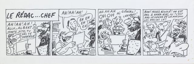 L'un des dessins de Wolinski conservés par la BNF