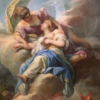 Gabriel-François DOYEN (1726-1806), Le Sacrifice d'Iphigénie 1749-1750, huile sur toile, collection Motais de Narbonne