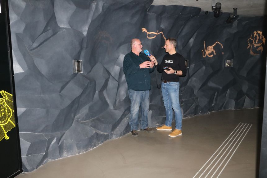 Avec Patrice Hurlin dans la grotte du Musée