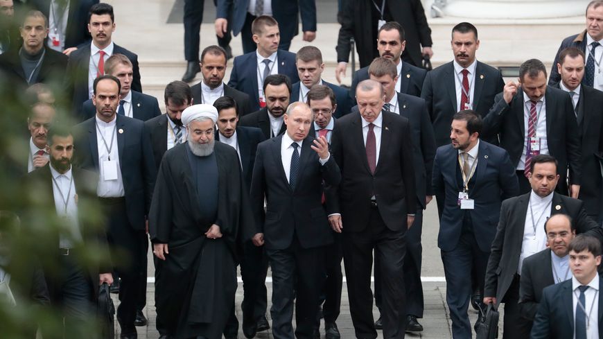 Réunion trilatérale sur la Syrie entre les représentants turcs, russes et iraniens, le 14 février 2019.