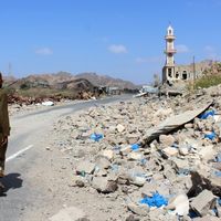 Yémen. Quatre ans après que l'Arabie saoudite ait lancé une intervention militaire au Yémen pour soutenir le gouvernement contre les rebelles, le seul espoir de paix dans un pays menacé de famine repose sur une trêve fragile.