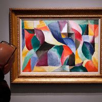 Sonia Delaunay (1885-1979), Le Bal Bullier, présenté au Musée d'Art Moderne de Paris en novembre 2014