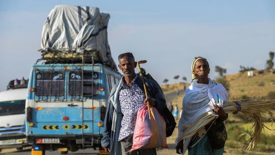 La réouverture, après 20 ans, de la frontière entre Ethiopie et Erythrée en septembre 2018 a provoqué un important flux migratoire. ©AFP - Michaël Tewelde