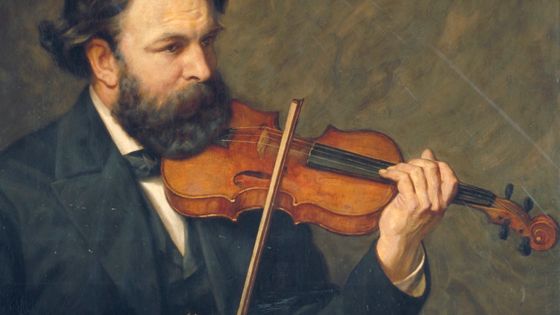 Joseph Joachim par James Archer (1876) Détail / 1868, Max Bruch : Création de son Concerto pour violon n°1- Musicopolis ©Getty - Heritage Images