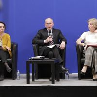 Nadia Belloui, Guy Canivet, Isabelle Falque-Pierrotin, 3 des 5 garants du grand débat national.