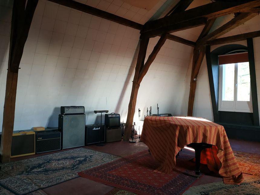 L'un des deux studios d'enregistrement du château