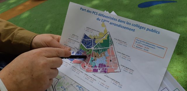 Le projet prévoyait la fusion de deux collèges, l'un favorisé, l'autre moins