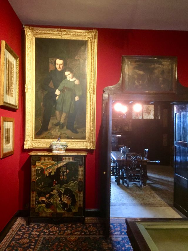 Salle de billard - Portrait de Victor Hugo et François-Victor (Auguste de Chatillon 1836)