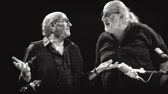 Dave Liebman et Andy Emler - Photo de Jeff Humbert