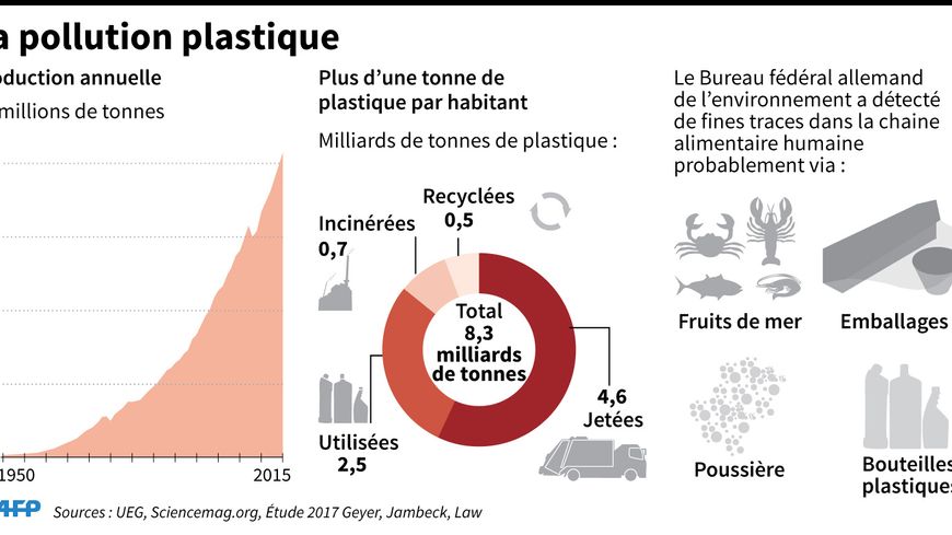 La production annuelle de plastique est en constante hausse depuis soixante ans.