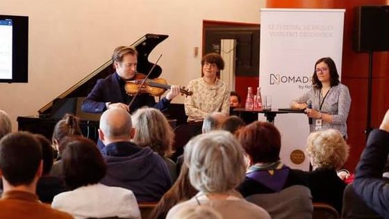 Présentation de l'application NomadPlay au festival de Pâques de Deauville avec Renaud Capuçon en ambassadeur. - Nomadplay / Caroline Doutre