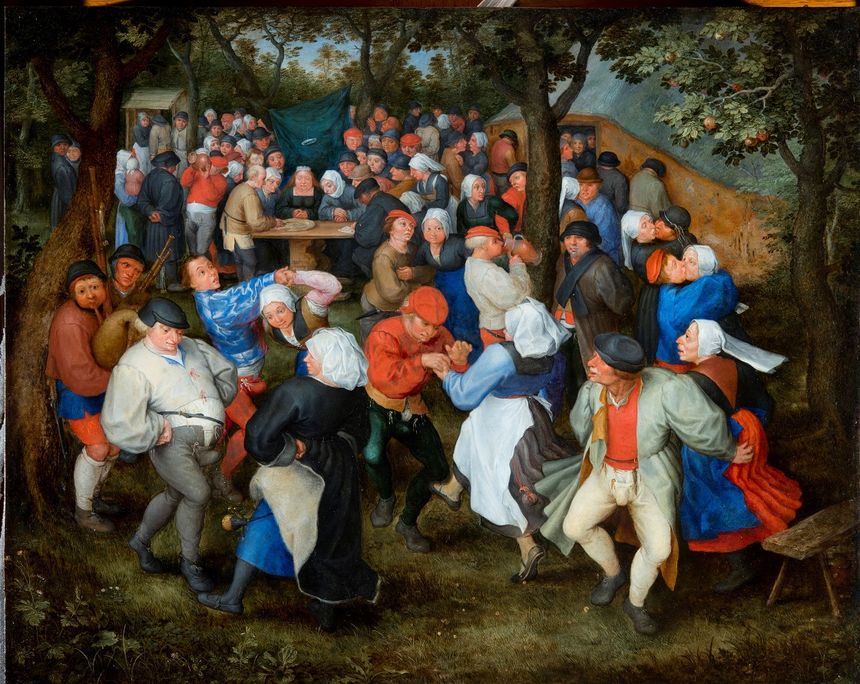 Jan I Brueghel l'Ancien, Danse de noces, ça 1600, huile sur cuivre, 40,5 x 50,5 cm, Bordeaux, musée des Beaux-Arts, INV.BX E 103