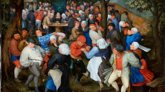 Jan I Brueghel l'Ancien, Danse de noces, ça 1600, huile sur cuivre, 40,5 x 50,5 cm, Bordeaux, musée des Beaux-Arts, INV.BX E 103 - Mairie de Bordeaux, Lysianne Gauthier