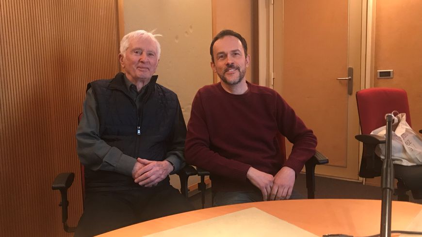 Marcel Amont et Martin Pénet à Radio France