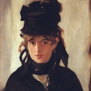 "Berthe Morisot au bouquet de violettes" (1872), un tableau du peintre Edouard Manet.