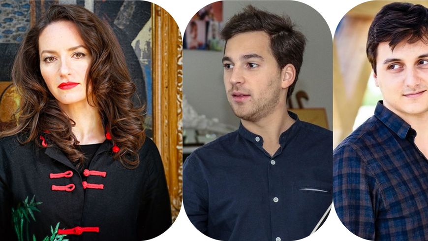 Geneviève Laurenceau, Hector Burgan et Boris Blanco