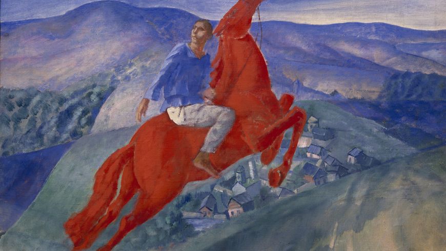 Fantaisie, Kouzma Petrov-Vodkine (1925) Huile sur toile 50 x 64.5 cm, Saint-Pétersbourg, Musée Russe