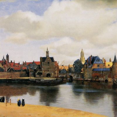 La vue de Delft de Vermeer (vers 1660), conservée au musée Mauritshuis à la Haye