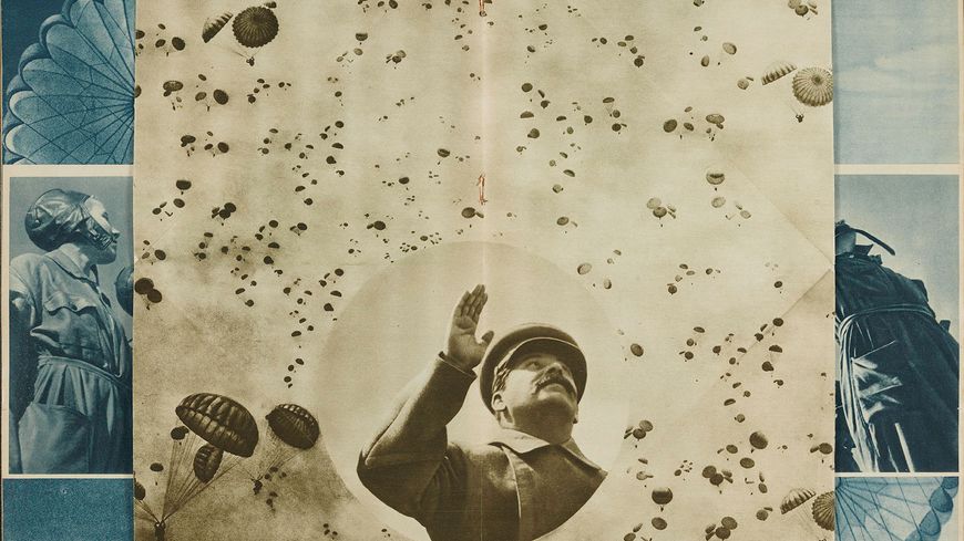 L’URSS en construction, N°12 (1935), revue Graphisme de Alexandre Rodtchenko et Varvara Stepanova 1935 © Adagp, Paris, 2019 / Centre Pompidou, MNAM-CCI Bibliothèque Kandinsky, dist. Rmn-Grand Pala