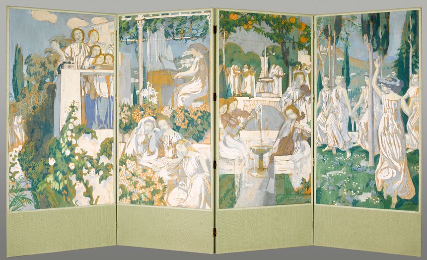 L’Éternel Été : Le Chant choral, L’Orgue, Le Quatuor, La Danse; Maurice Denis (1905)