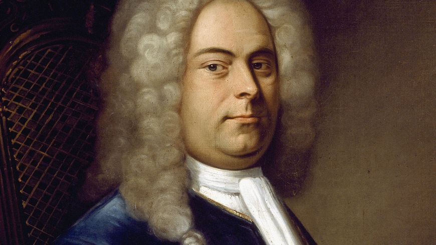 Georg Friedrich Haendel 1685-1759). Copie de la peinture de Balthasar Denners . Bologna, Civico Museo Bibliografico Musicale.