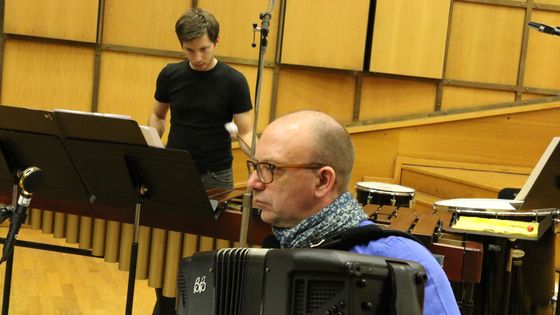 Pascal Contet (accordéon), Raphaël Simon (percussions) ©Radio France - Georges Epp